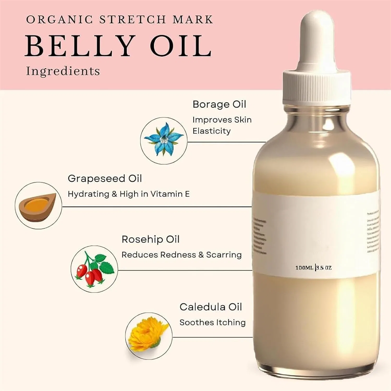 Масло для тела Tr-ue Belly Serum, Yanobia, 2 шт, 100 мл — фото 2