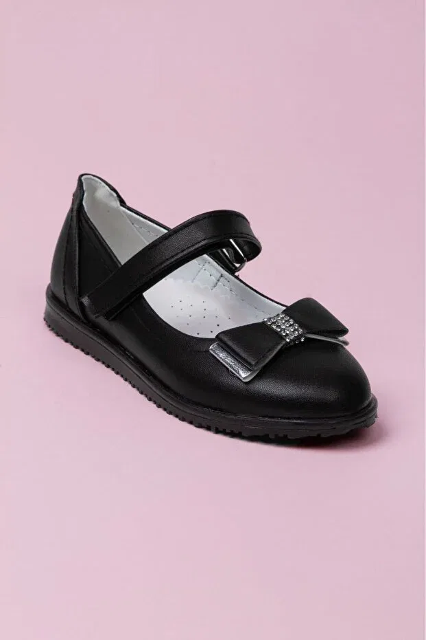 Детские туфли для девочек с ортопедической стелькой Shopland, Black