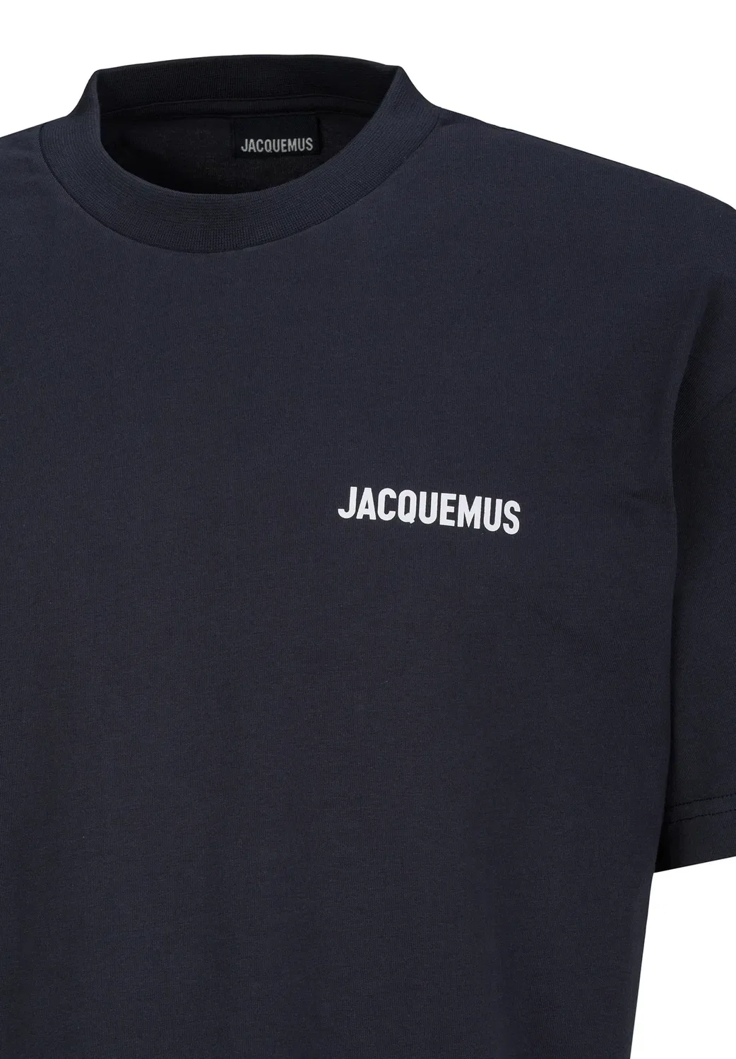 Нашивка с логотипом на футболке - базовая футболка Jacquemus, Dark Navy — фото 3