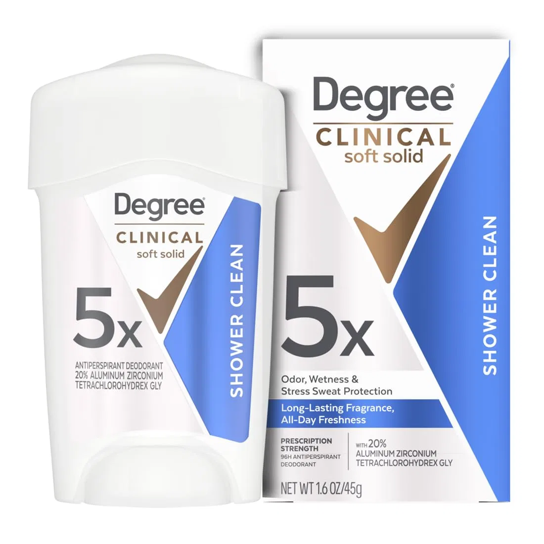 Антиперспирант-дезодорант Clinical Protection Shower Clean Degree, 48.39 мл
