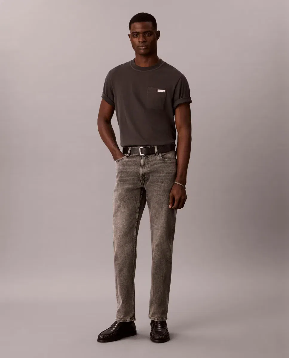 Мужское узкие джинсы, Vaquero Slim Straight 90s, Calvin Klein, серый