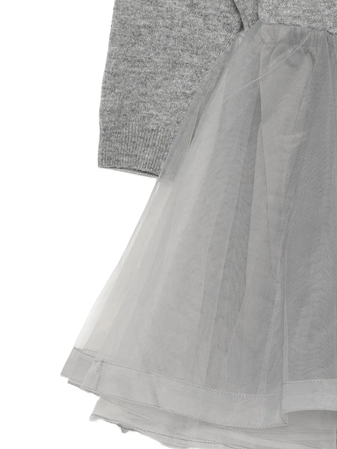 Серое платье-свитер A-образного кроя jnby by JNBY, серый — фото 2