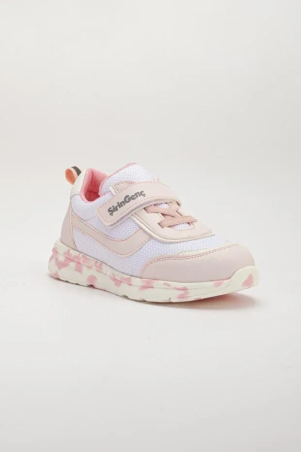 Детские спортивные туфли для девочек ортопедические Şiringenç orthopedic girls' sports shoes powder velcro anorak material Dilimler Ayakkabı, Powder — фото 3