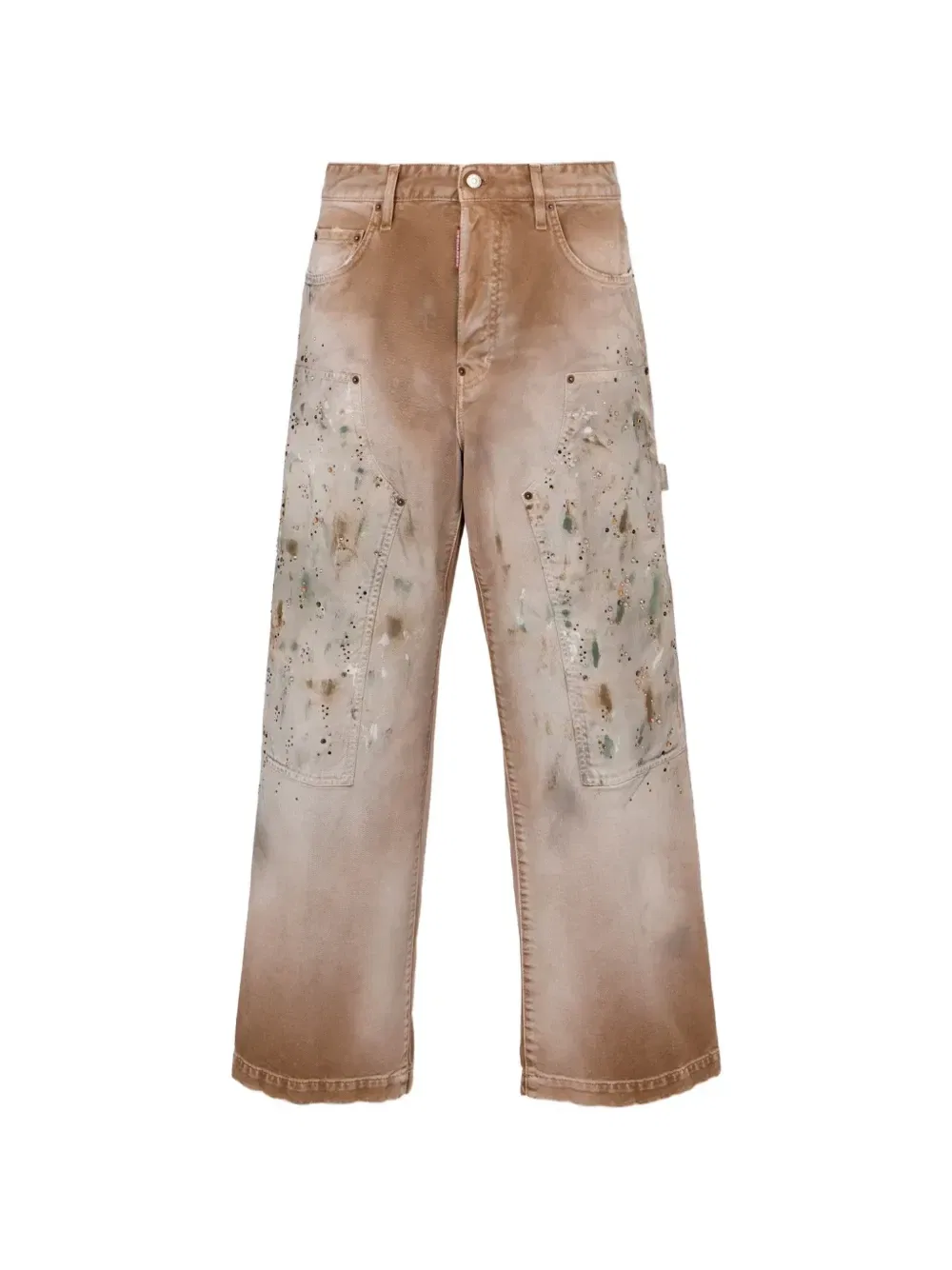 Джинсы mushroom field DSQUARED2, бежевый