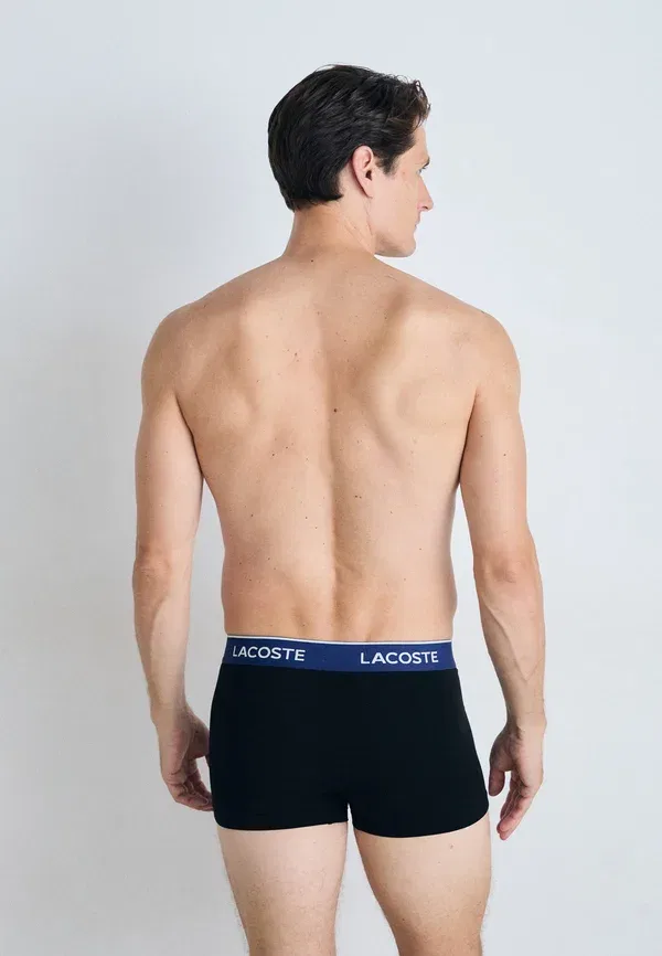 Боксеры Lacoste 3 шт, хлопок/эластан, черный/оливковый — фото 3