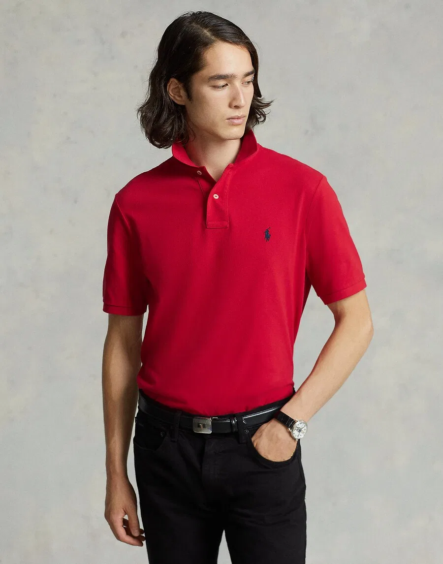 Рубашка Polo Ralph Lauren красного цвета — фото 3