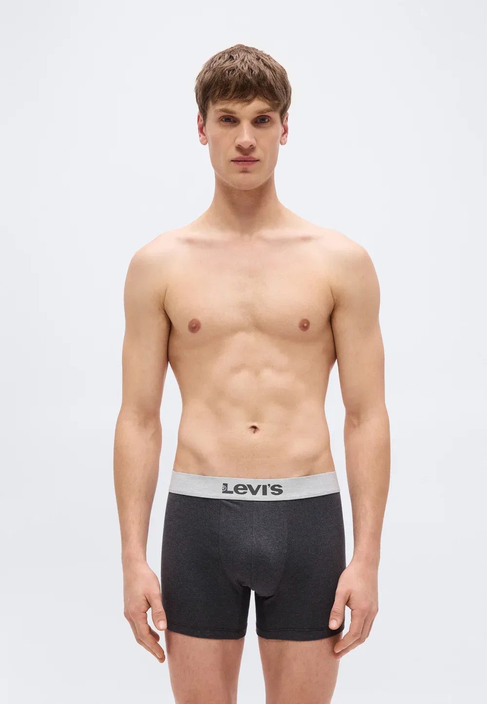 Комплект из 3 мужских трусов-боксеров Levi'S, Mid Grey Melange
