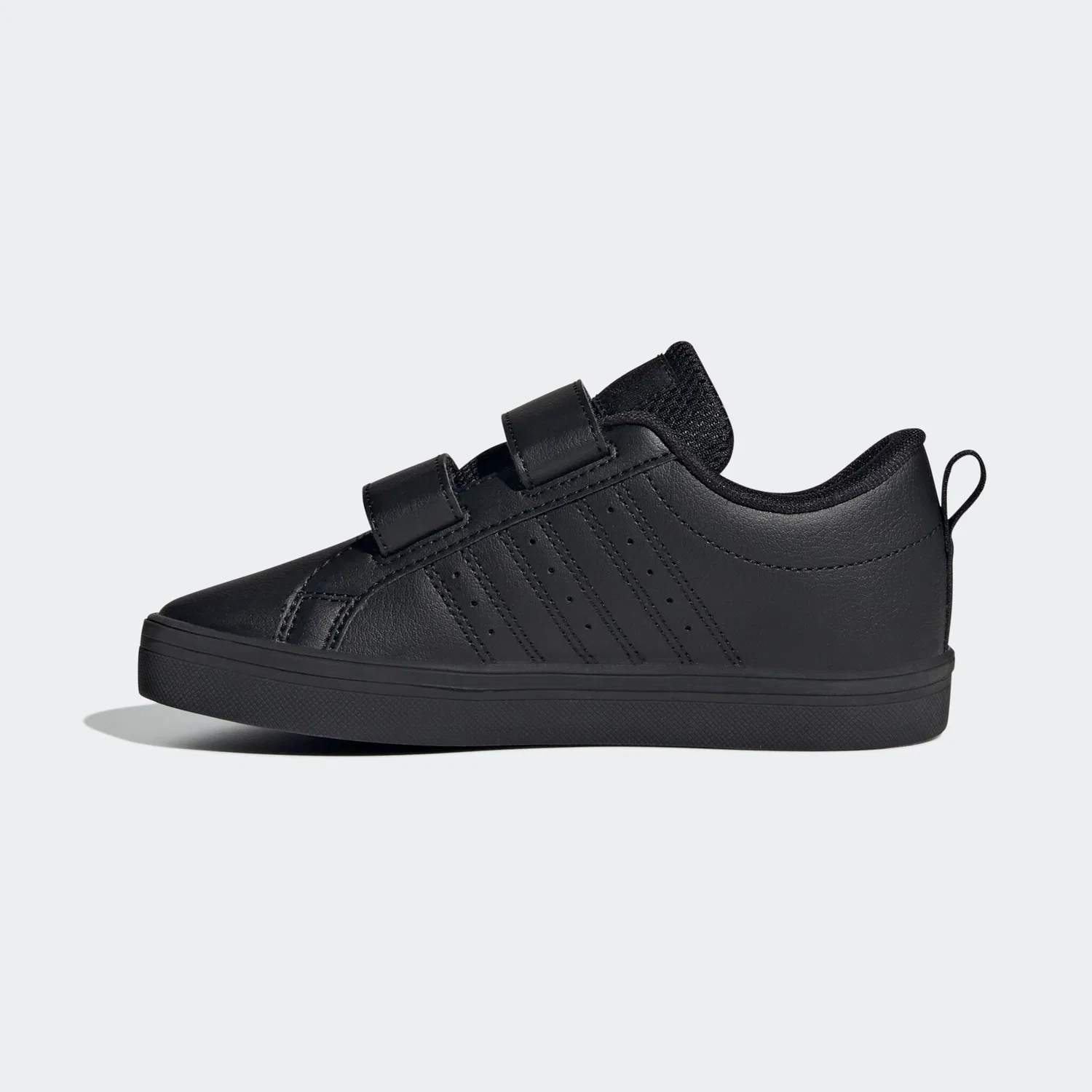 Детские спортивные кроссовки на липучке VS PACE 2.0 KIDS Adidas, Core Black/Core Black/White — фото 3
