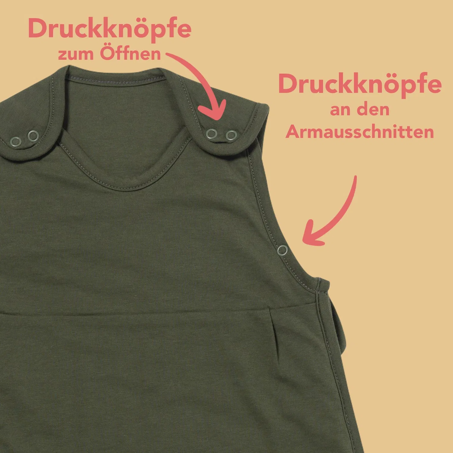 Спальный мешок для малыша 2.5 TOG Schlummersack, оливковый — фото 2