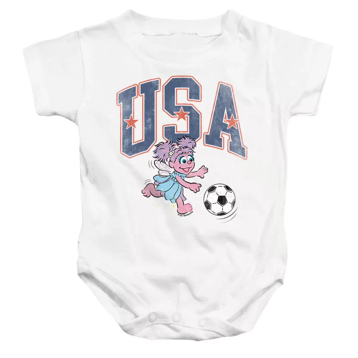 Детское боди с коротким рукавом Sesame Street, White