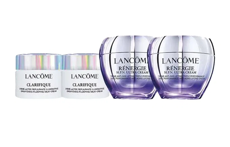 Женский набор кремов для лица Firming Peptide Anti-Trace Cream и Aurora Brightening and Moisturizing Cream, LANCOME, 50мл*2+15мл*2