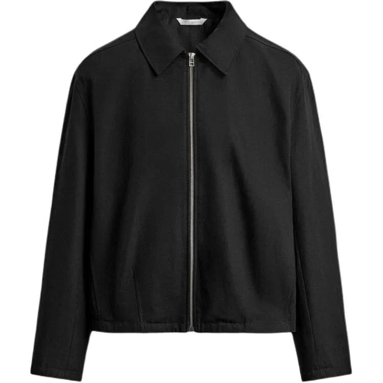 Мужская куртка с лацканами Black ZARA, Черный