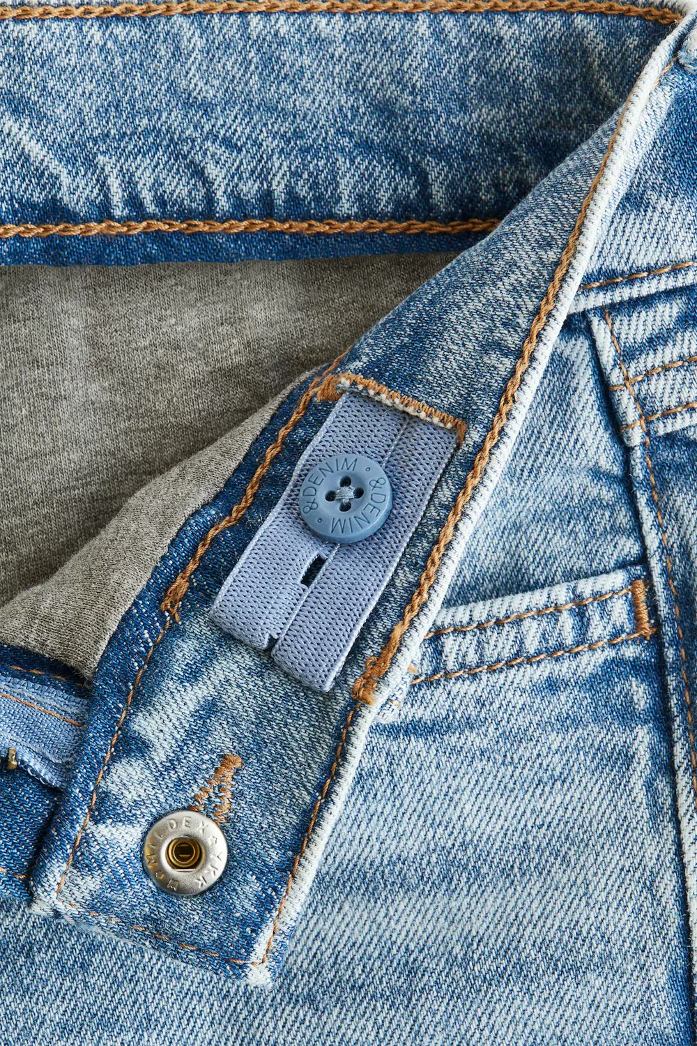 Узкие джинсы на подкладке H&M, Helles Denimblau — фото 2