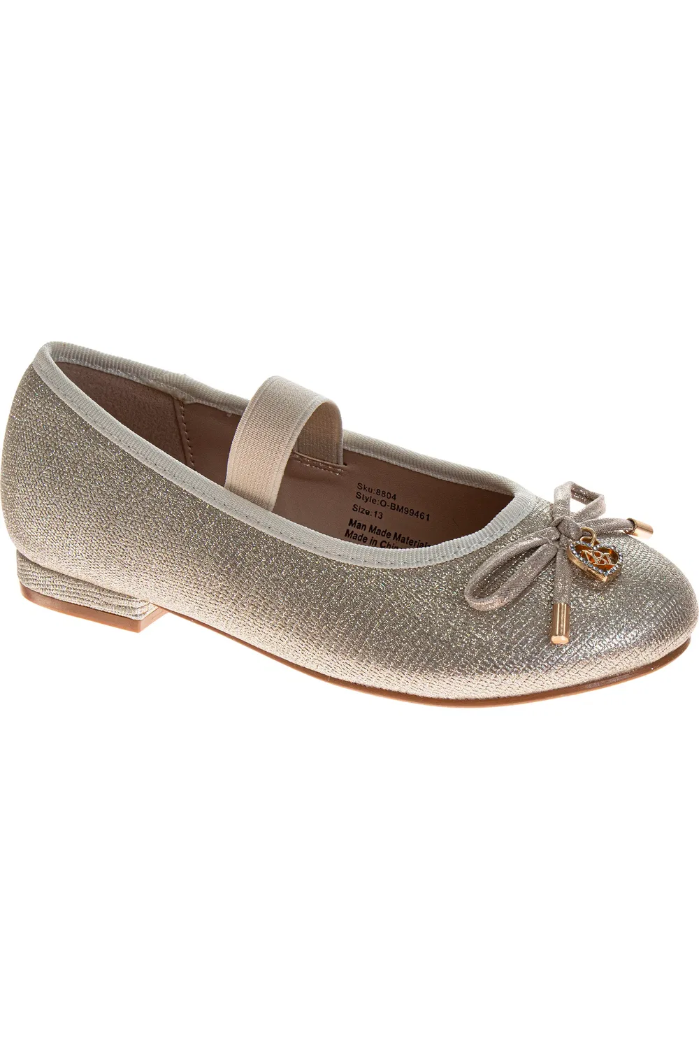 Туфли для девочек без застежки Badgley Mischka, Gold