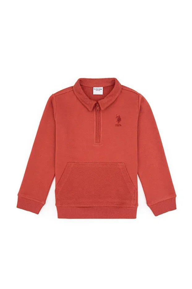 Детские свитшот для мальчиков с длинным рукавом U.S. Polo Assn., Dried Rose