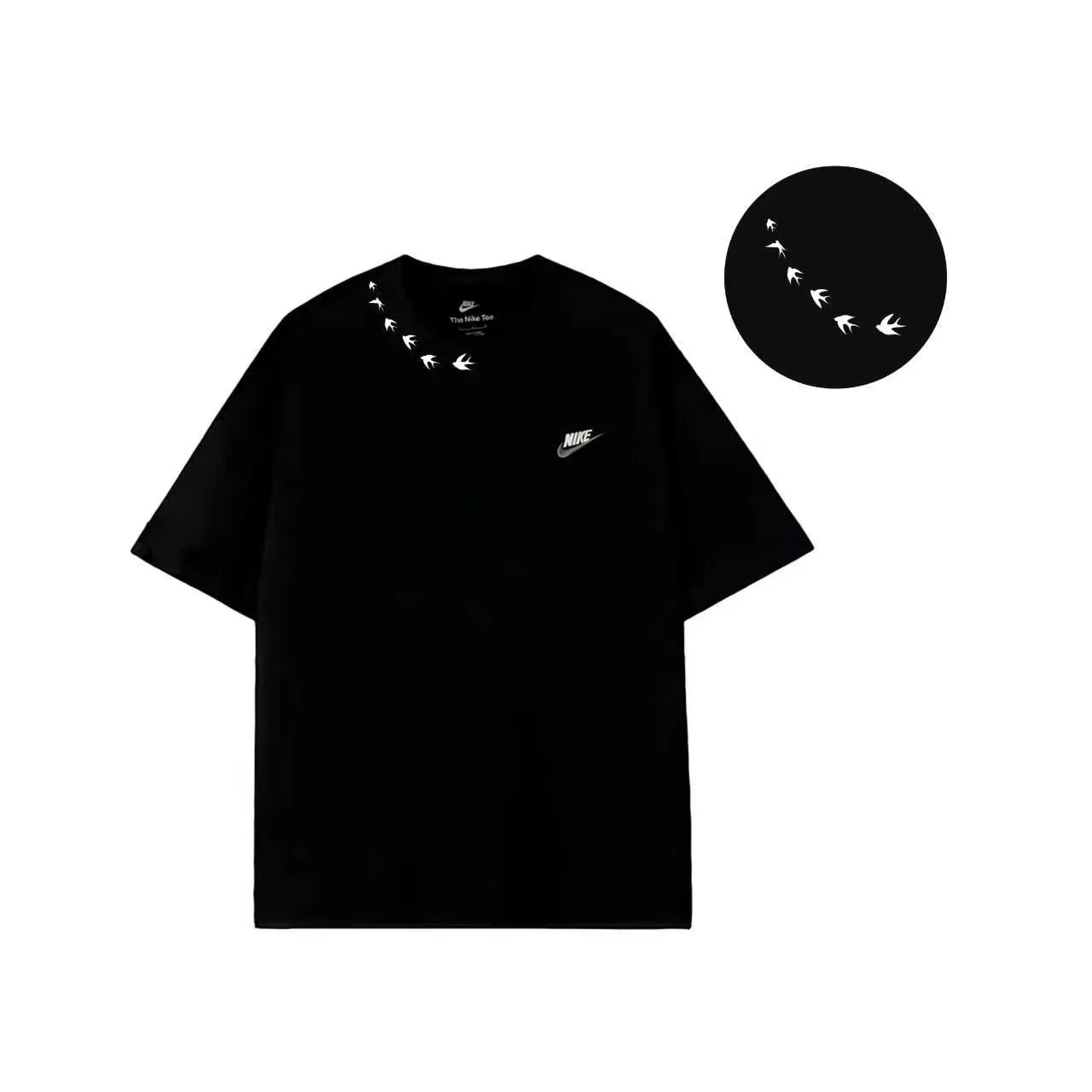 Футболка женская с принтом Nike Sportswear Club, Black — фото 3