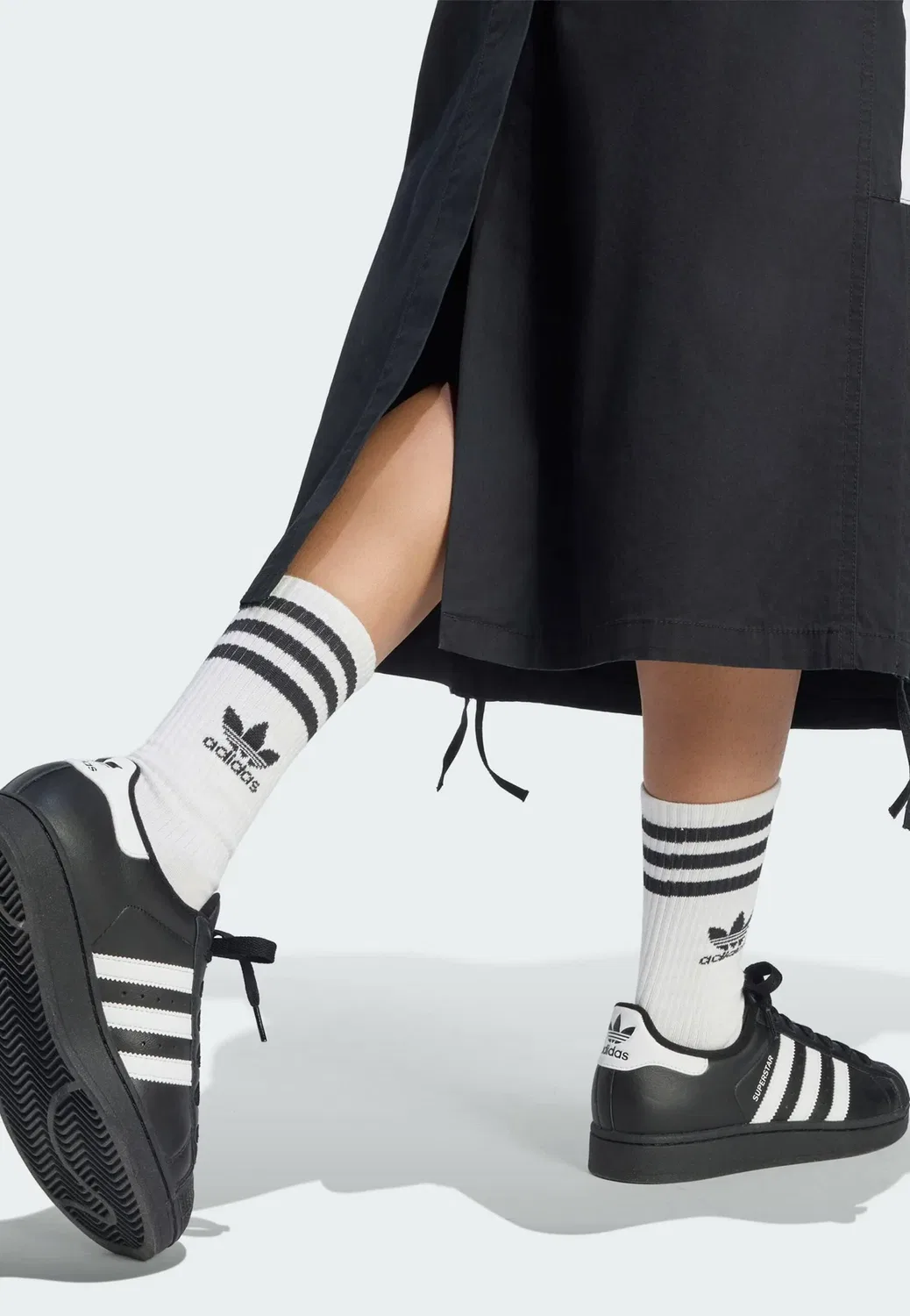 Юбка-Парашют - юбка Adidas Originals, Black — фото 4