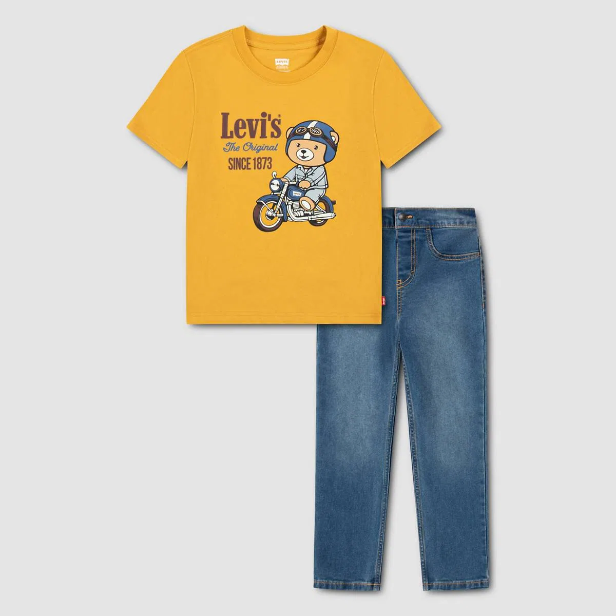 Мотоциклетный набор для мальчиков 2-4 лет Levi's, Golden Spice - Yellow