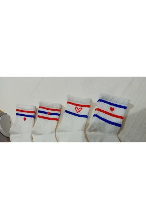 Детские носки для девочек с рисунком 4-Pack elfida pattern Bebek Meselesi, White — фото 2