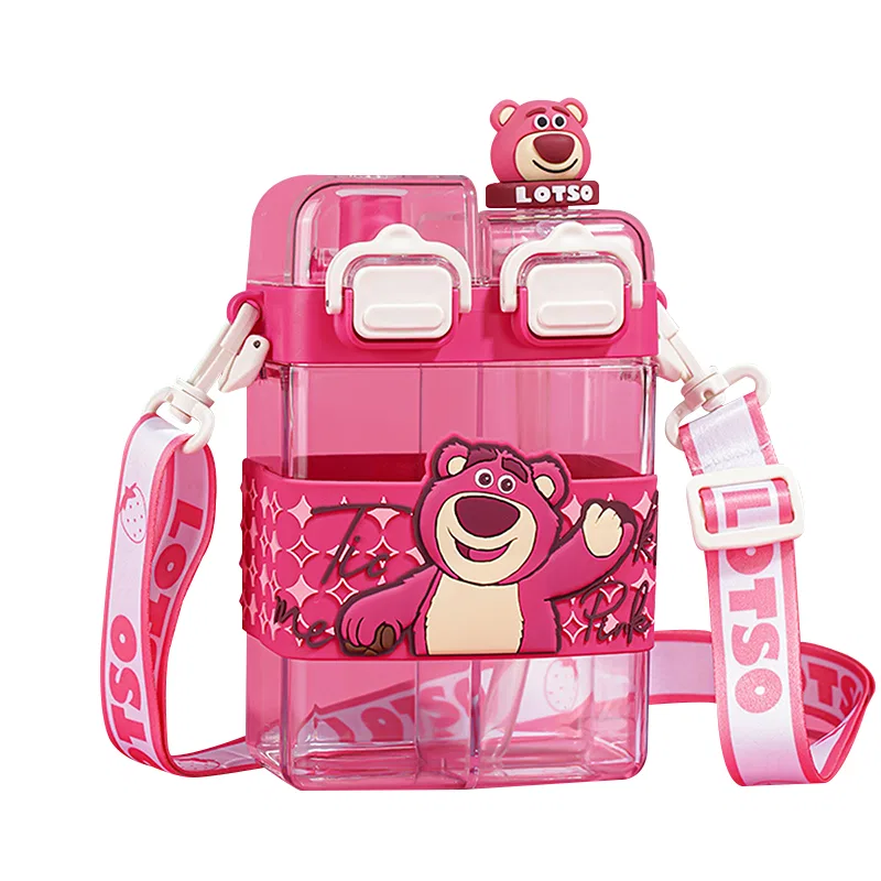 Детская кружка с принтом Disney 800 мл, Dual-Warehouse Dual-Drink-Lotso, Disney, Black