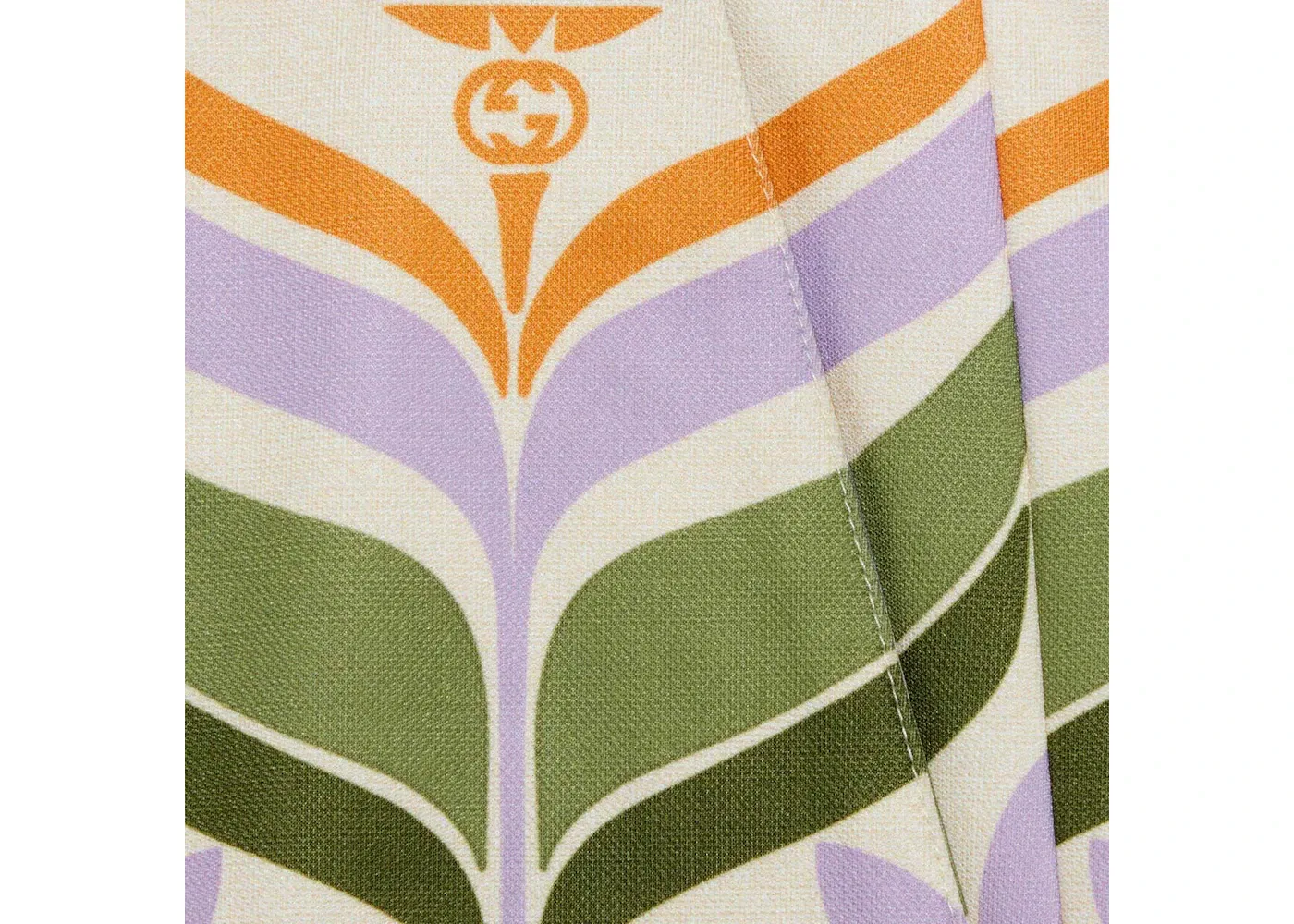 Мужские шорты с принтом Trefoil Gucci, Green/Ivory — фото 2