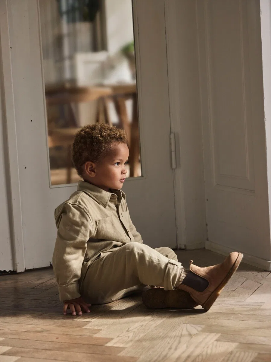 Рубашка на пуговицах Lil'Atelier Comfort fit, темно-бежевый — фото 4