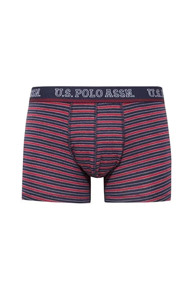 Мужские боксеры с принтом 3 шт U.S. Polo Assn., Burgundy-Dark Blue-Printed — фото 4