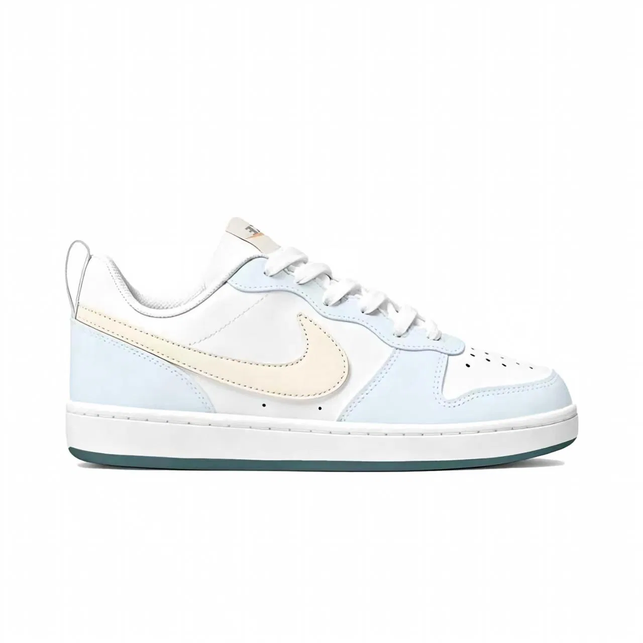 Детские кроссовки для скейтбординга с принтом Court Borough, Nike, White — фото 3