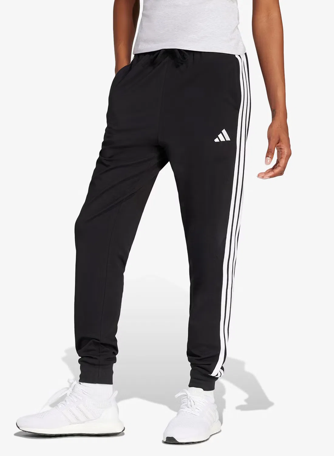 Джоггеры с лампасами 3-Stripes Adidas, черный