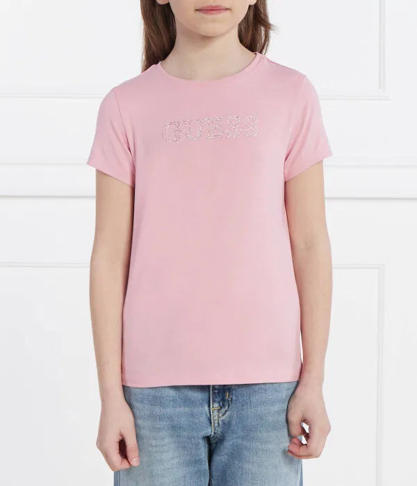 Детская футболка с круглым вырезом Guess Active, Rosa