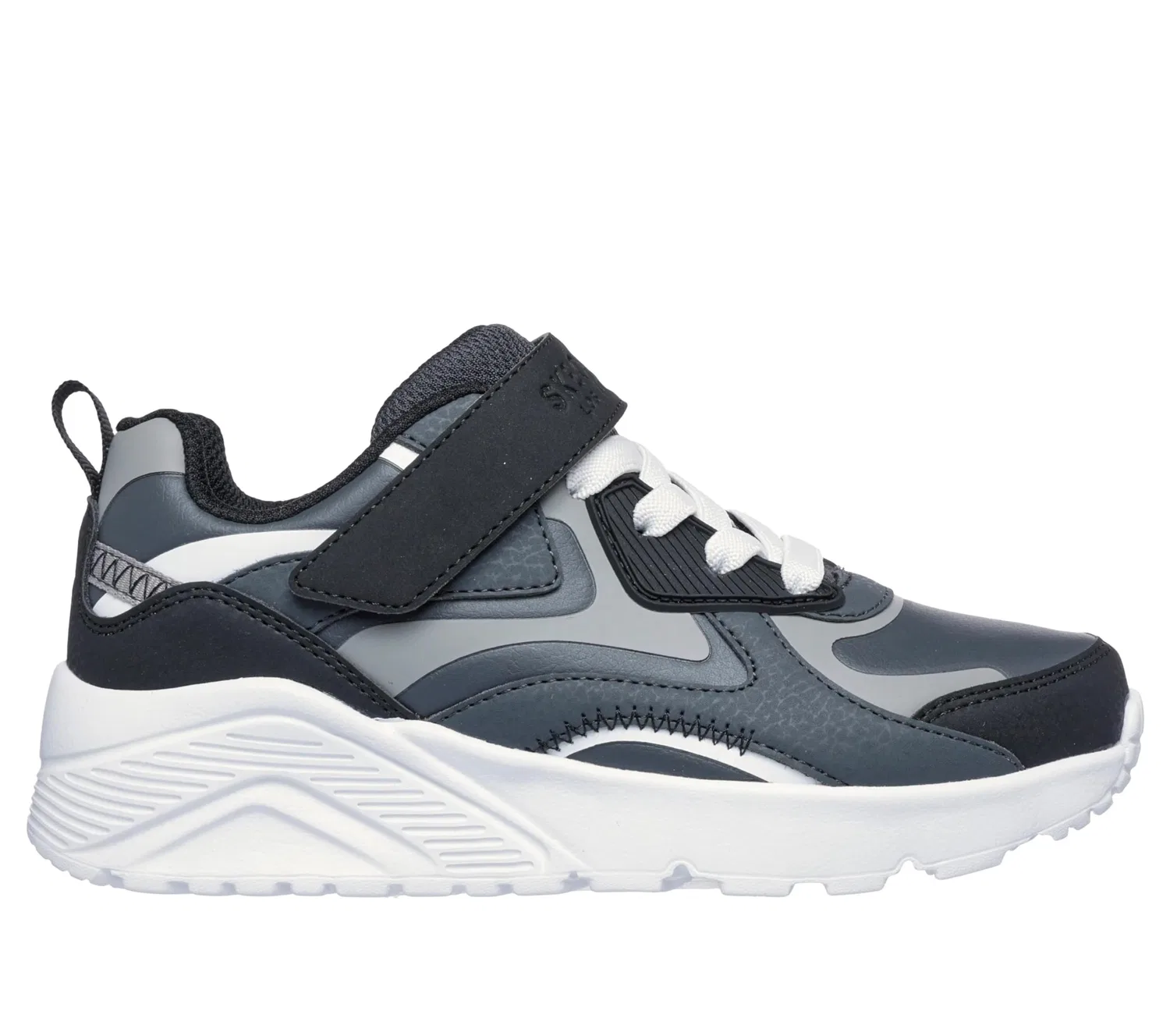Детские кроссовки для мальчиков с синтетическим верхом Uno Lite Chroma-cruiser Skechers, Grey Ltgy — фото 3