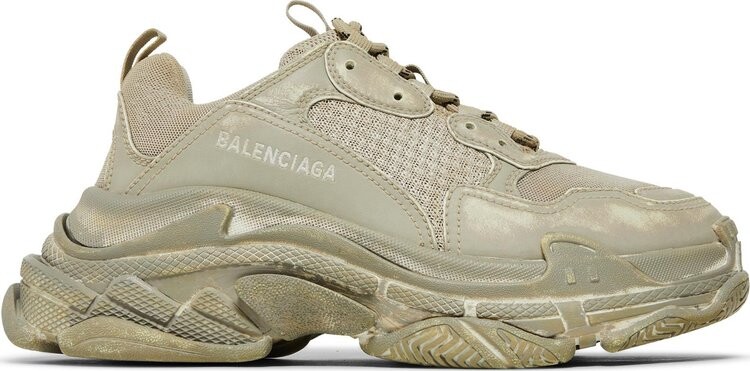 Кроссовки Balenciaga Wmns Triple S Sneaker Light Beige Faded, кремовый