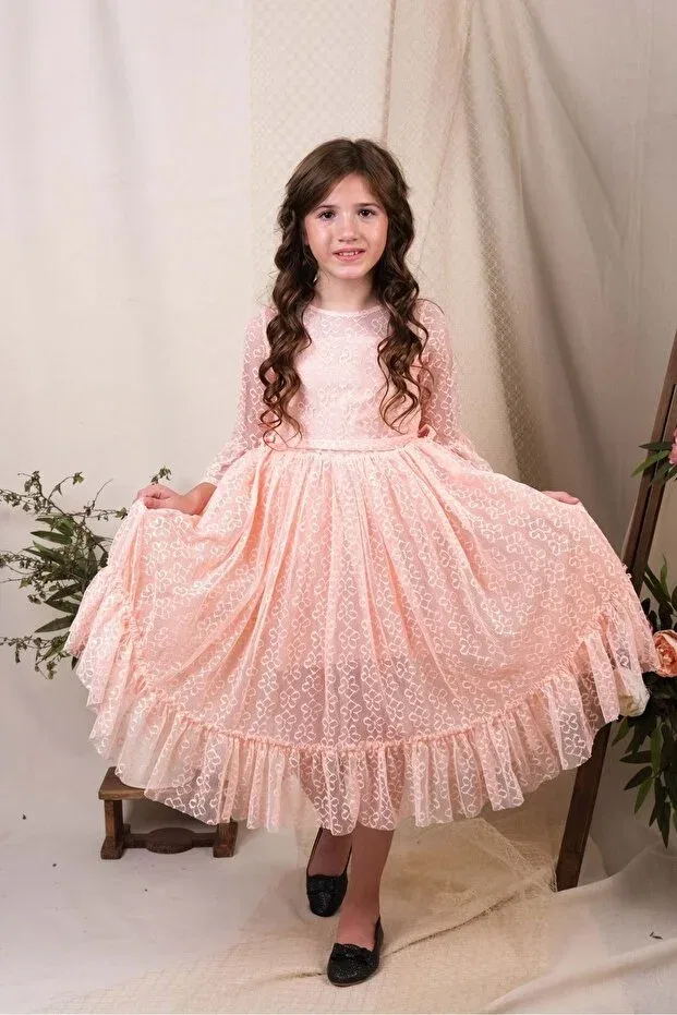 Детское платье для девочек кружевное Mnk Baby&Kids, Somon — фото 3