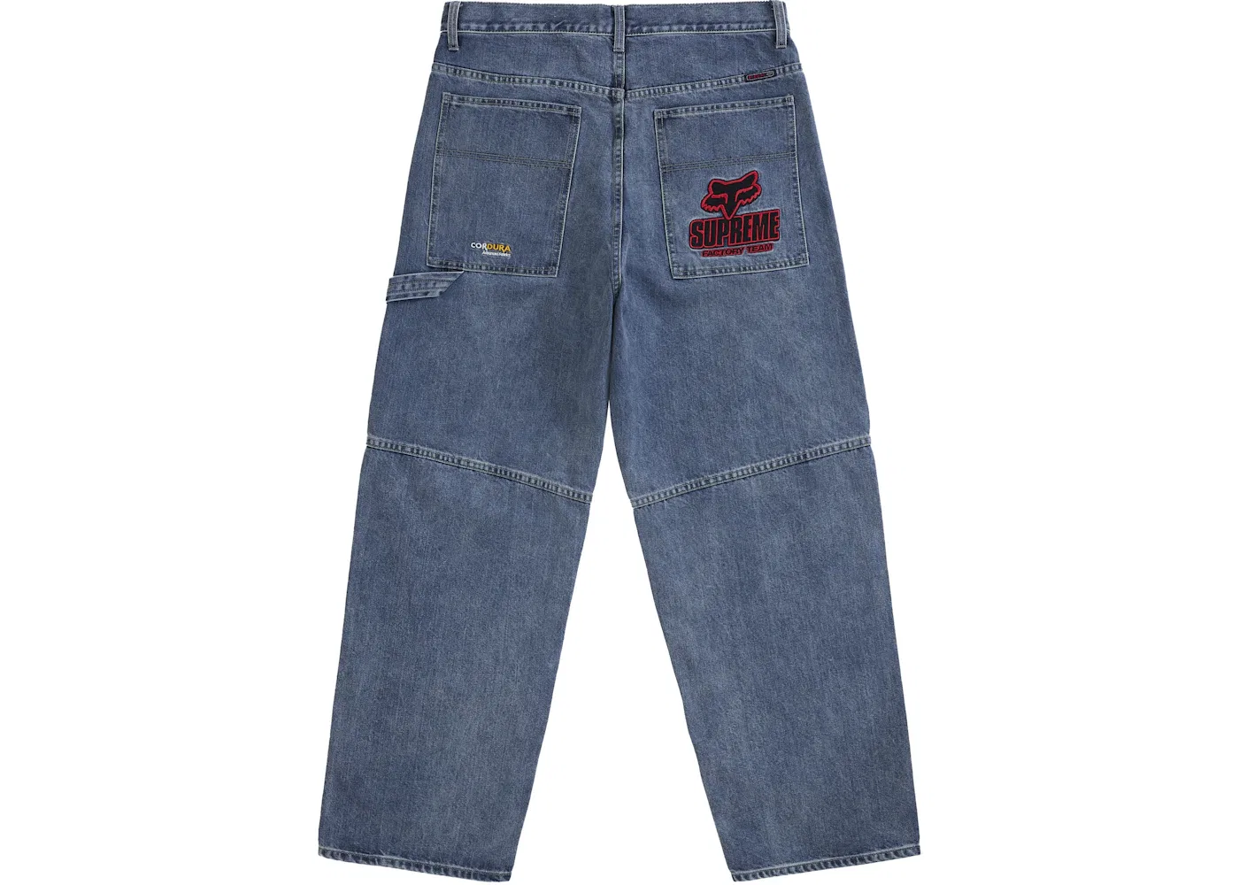 Мужские джинсы свободного кроя из кордуры Supreme Fox Racing Jean, Denim — фото 2