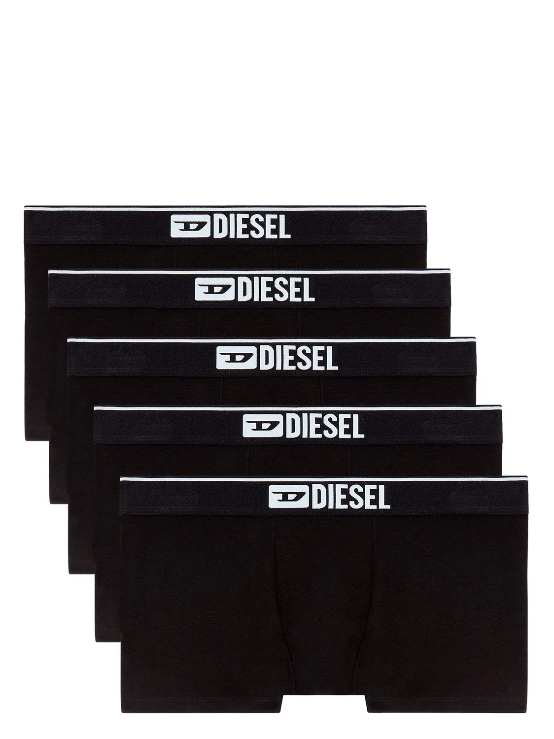 Diesel Пять пар черных боксеров