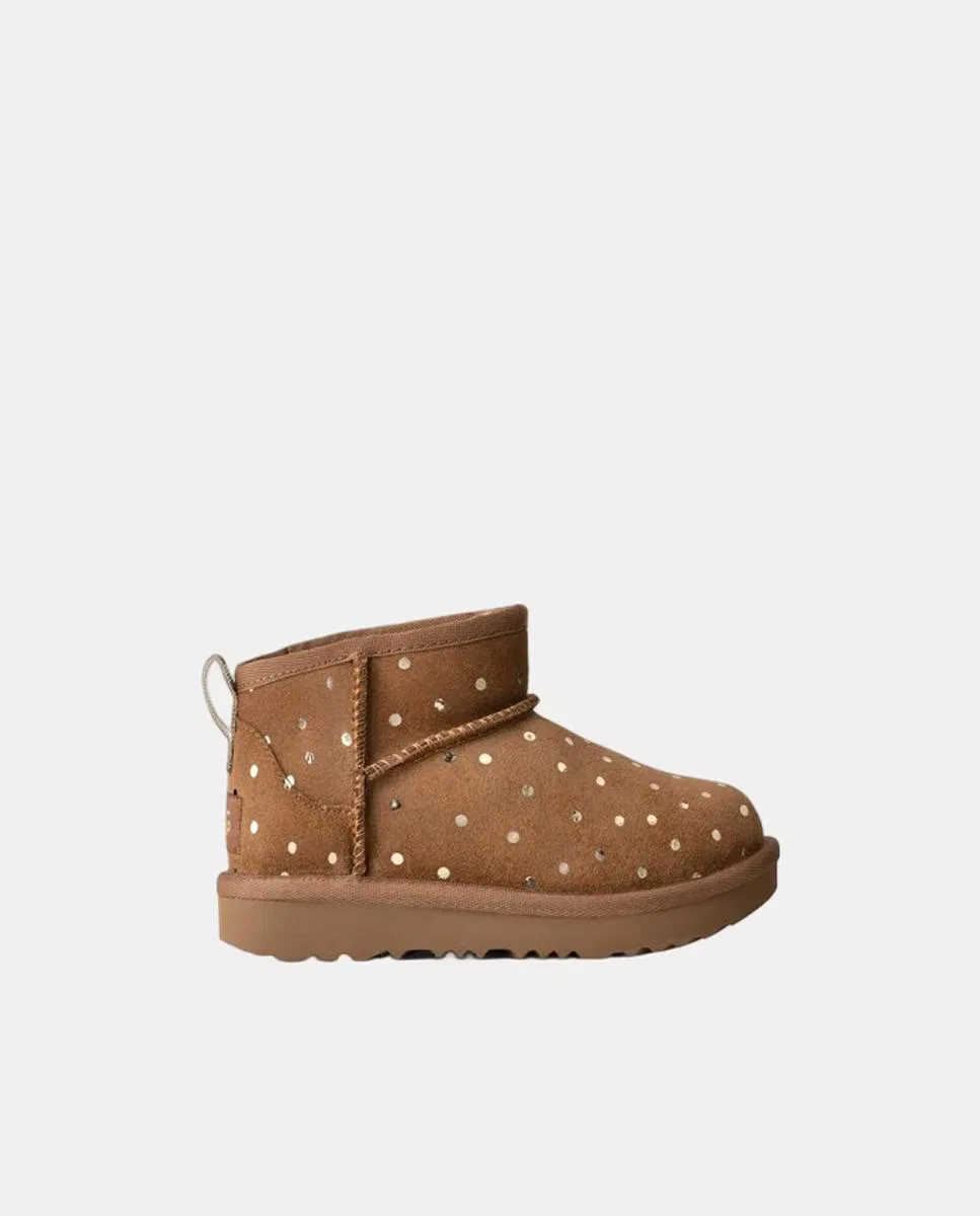 Детские ботильоны, Pelo Topos Classic Ultra Mini Shiny Dots, UGG, Cuero