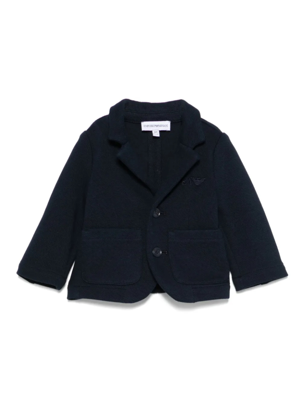 

Emporio Armani Kids блейзер с вышитым логотипом, синий