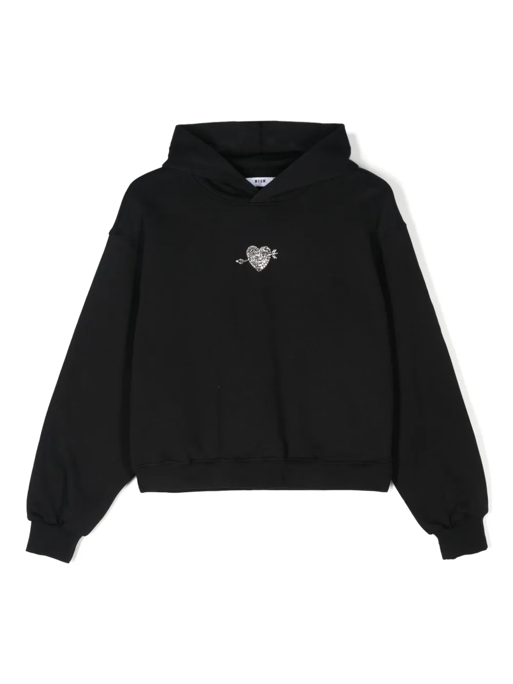 

Худи с кристаллами MSGM Kids, черный