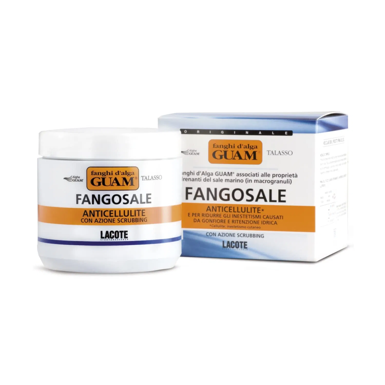 Скраб антицеллюлитный, Guam, Talasso Fango Salt, 500 г