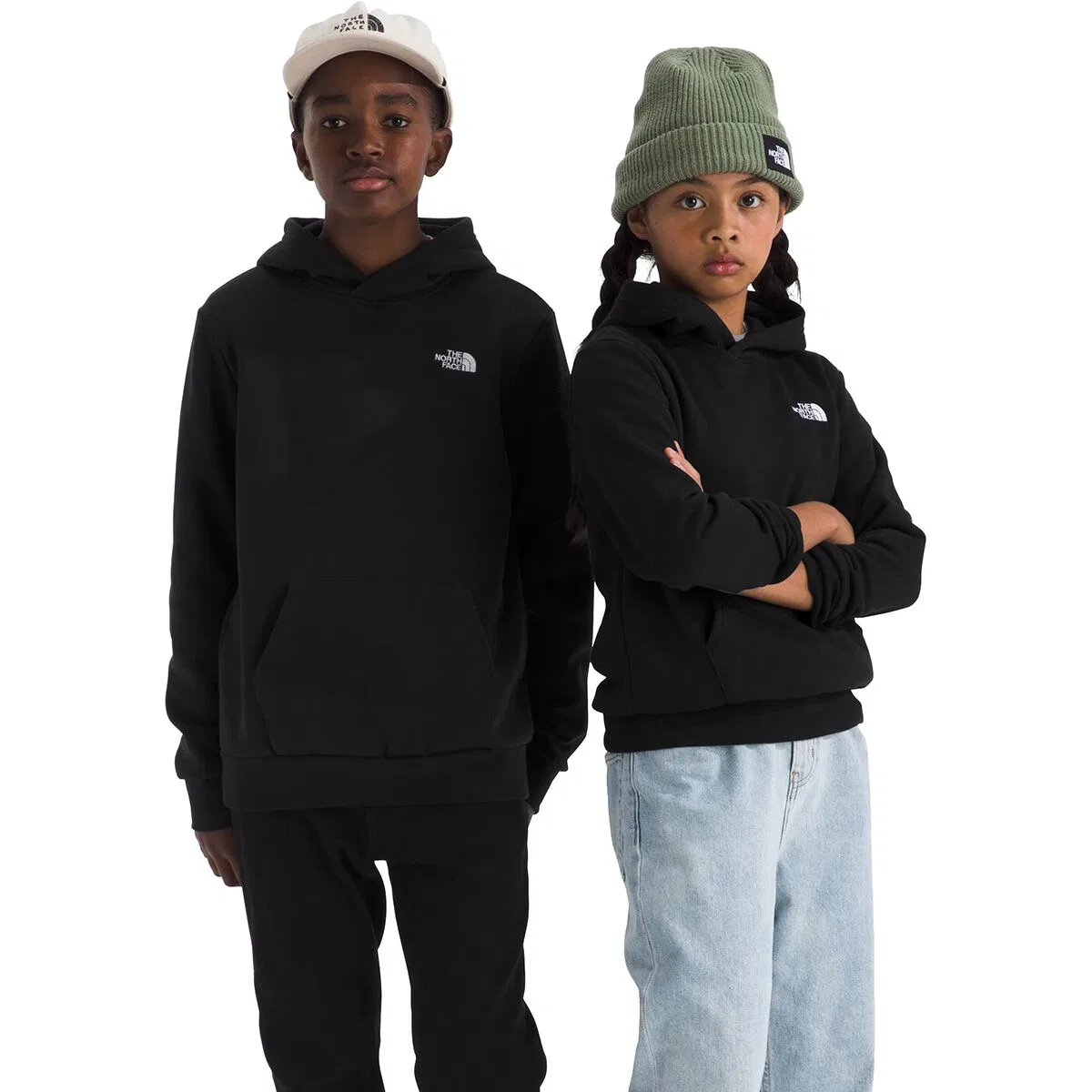 Детское худи для мальчиков с вышивкой The North Face, Tnf Black