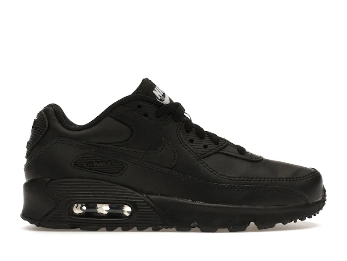 Детские кроссовки с амортизацией Nike Air Max 90 Recraft, Black/Black-White-Black