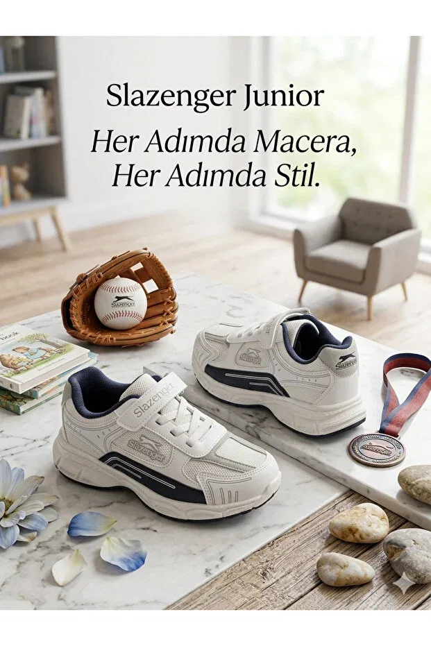 Детские ортопедические кроссовки для девочек Slazenger, White
