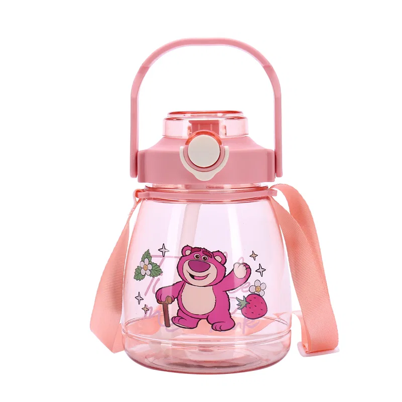 Кружка пластиковая с наклейкой Lotso Sticker Cup 380 мл Disney, Pink — фото 2
