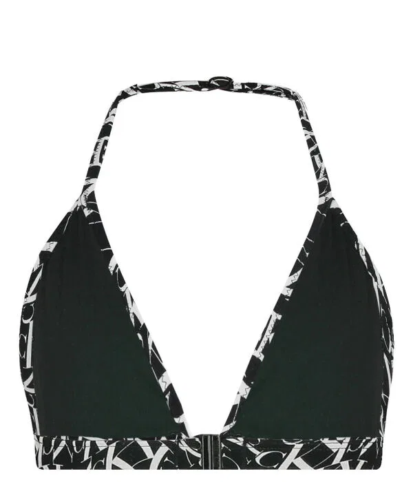 Детский купальный костюм для девочек с принтом Calvin Klein Swimwear, черный — фото 4