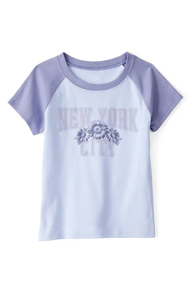 Детская футболка для девочек хлопковая Carter'S, Blue