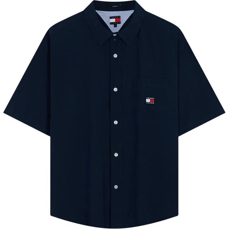 Мужская рубашка с воротником Tommy Hilfiger, Gray Green M1L — фото 4