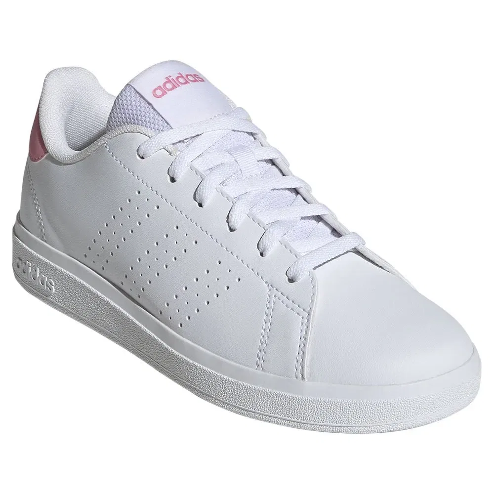 Детские кроссовки для девочек с перфорацией Advantage Base 2.0 Adidas, White — фото 4