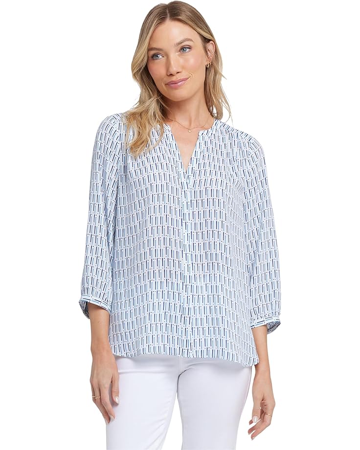 

Блуза NYDJ Pintuck Blouse, цвет Villa Del Rio
