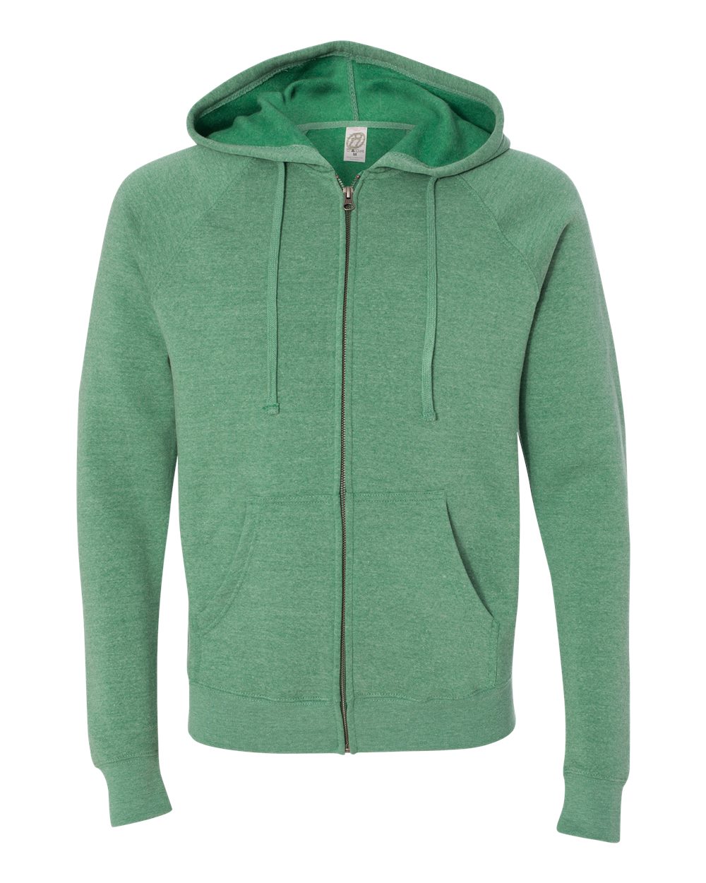 

Мужская толстовка с капюшоном и рукавами реглан Special Blend Full-Zip Independent Trading Co., цвет sea green