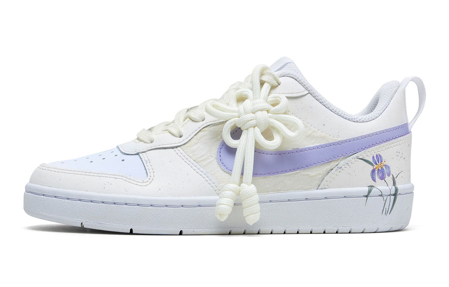

Кроссовки Nike Court Borough Skateboarding Shoes Women's Low-top Purple, белый